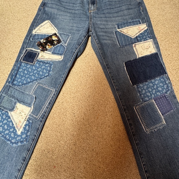Driftwood Abbey Patchwork Boyfriend Jeans - Picture 9 of 9